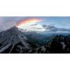 Colourful sunset of the Julian Alps.
