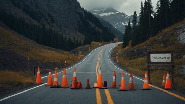 La strada del passo di Vršič sarà occasionalmente completamente chiusa nella prima metà di ottobre.